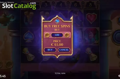 Οθόνη3. Aladdin's Rollover Respins Κουλοχέρης