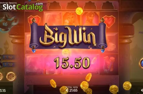 Οθόνη4. Aladdin's Rollover Respins Κουλοχέρης