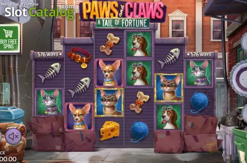 Οθόνη2. Paws and Claws: A Tail of Fortune Κουλοχέρης