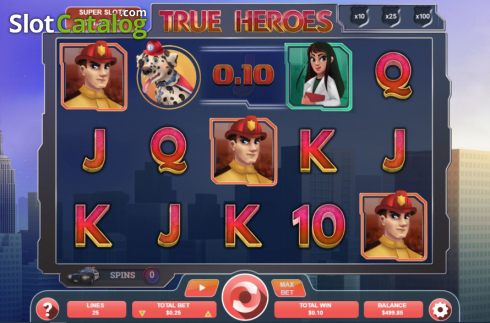 Οθόνη3. True Heroes Κουλοχέρης 