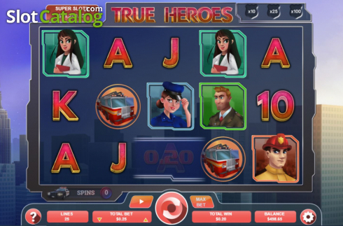 Οθόνη5. True Heroes Κουλοχέρης 