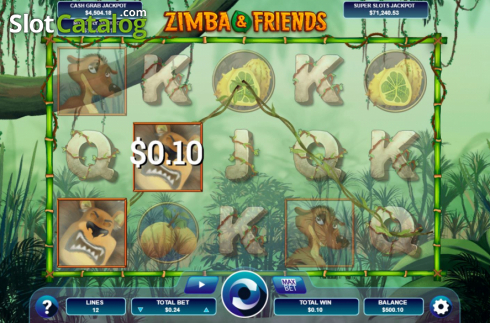 Οθόνη3. Zimba and Friends Κουλοχέρης