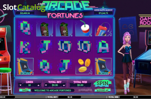 Οθόνη2. Arcade Fortunes Κουλοχέρης