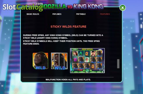 Οθόνη8. Godzilla vs King Kong Κουλοχέρης
