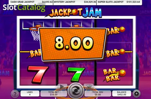 Οθόνη3. Jackpot Jam Κουλοχέρης