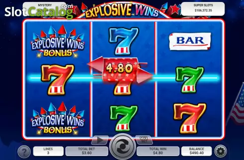 Οθόνη4. Explosive Wins Κουλοχέρης