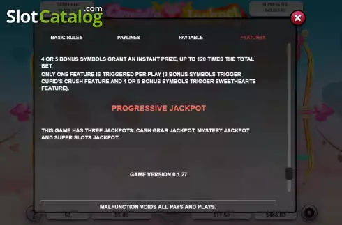 Οθόνη6. Cupid’s Jackpot Κουλοχέρης