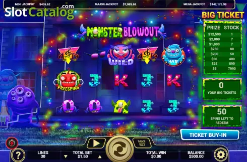 Οθόνη2. Monster Blowout Κουλοχέρης 