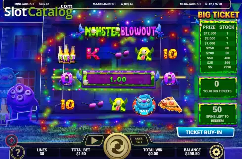 Οθόνη3. Monster Blowout Κουλοχέρης 