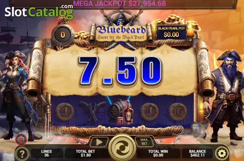 Οθόνη3. Bluebeard Quest for the Black Pearl Κουλοχέρης