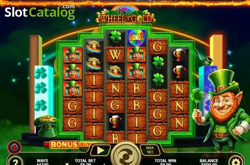 Οθόνη2. Leprechaun's Wheel of Gold Κουλοχέρης