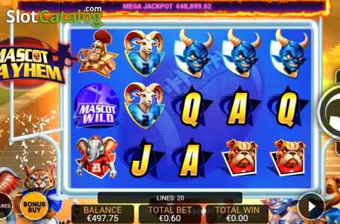 Οθόνη2. Mascot Mayhem Κουλοχέρης