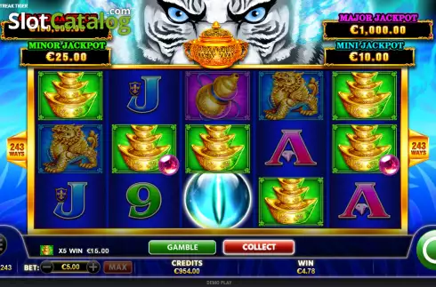Οθόνη3. Feature Streak Tiger Κουλοχέρης