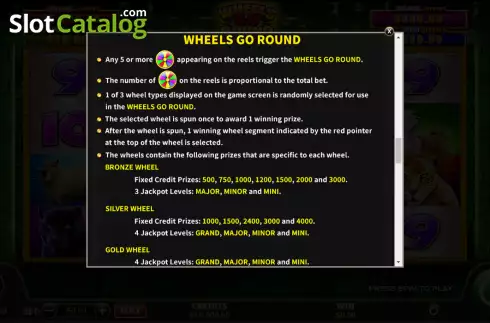 Οθόνη9. Wheels Go Round Sun Dynasty Κουλοχέρης