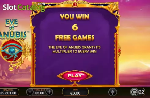 Οθόνη7. Eye of Anubis (Ash Gaming) Κουλοχέρης