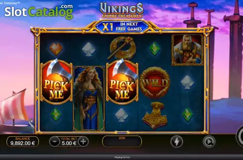 Οθόνη5. Vikings Empire Treasures Κουλοχέρης