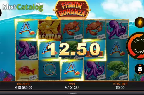 Οθόνη7. Fishin Bonanza Κουλοχέρης