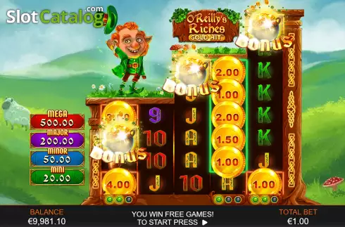 Οθόνη8. Gold Hit: O’Reilly’s Riches Κουλοχέρης 