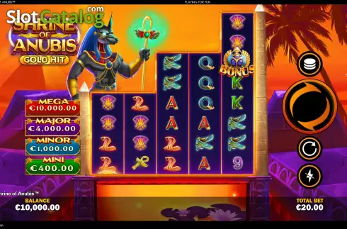 Οθόνη3. Gold Hit: Shrine Of Anubis Κουλοχέρης