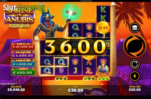 Οθόνη5. Gold Hit: Shrine Of Anubis Κουλοχέρης