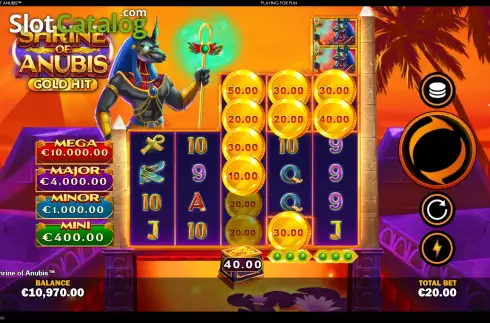 Οθόνη8. Gold Hit: Shrine Of Anubis Κουλοχέρης