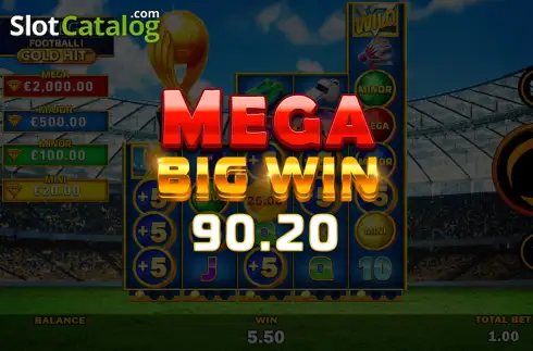 Οθόνη3. Gold Hit: Football! Κουλοχέρης