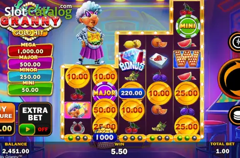 Οθόνη2. Gold Hit: Lucky Granny Κουλοχέρης