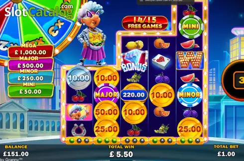 Οθόνη3. Gold Hit: Lucky Granny Κουλοχέρης