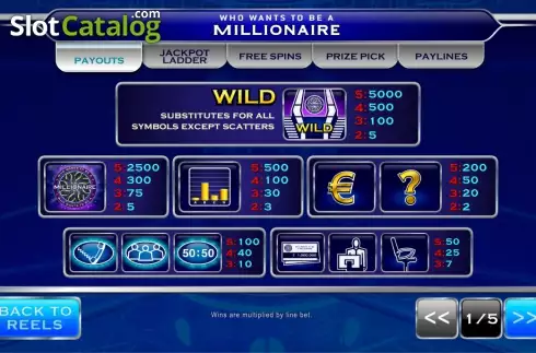 Οθόνη2. Who Wants to Be a Millionaire (Ash Gaming) Κουλοχέρης