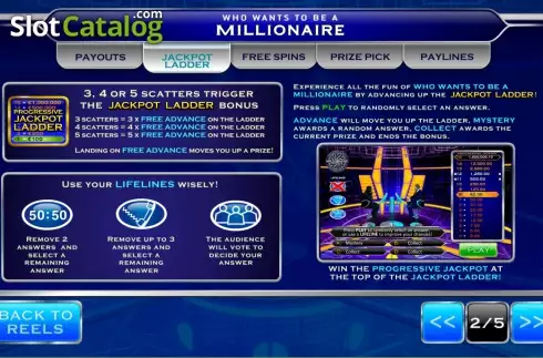 Οθόνη3. Who Wants to Be a Millionaire (Ash Gaming) Κουλοχέρης