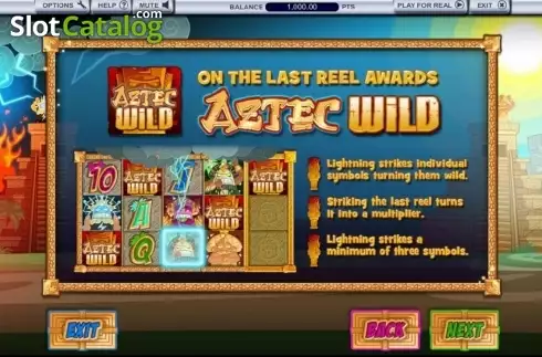 Οθόνη3. Aztec Gold Fortune of the Gods Κουλοχέρης 