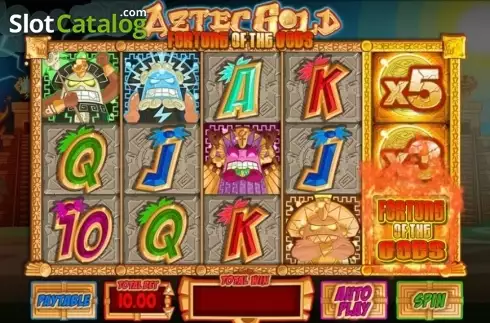 Οθόνη5. Aztec Gold Fortune of the Gods Κουλοχέρης 