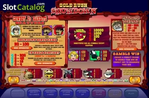 Οθόνη2. Gold Rush Showdown Κουλοχέρης