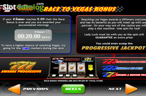 Οθόνη7. Jackpot GT Race to Vegas Κουλοχέρης