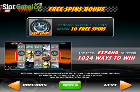 Οθόνη8. Jackpot GT Race to Vegas Κουλοχέρης