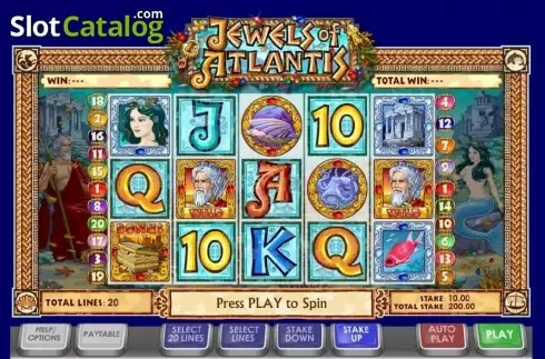 Οθόνη4. Jewels of Atlantis Κουλοχέρης