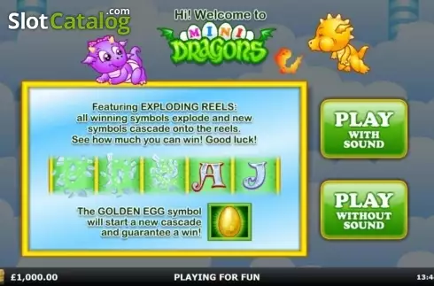 Οθόνη2. Mini Dragons Κουλοχέρης