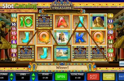 Οθόνη3. Pharaoh's Treasure (Ash Gaming) Κουλοχέρης