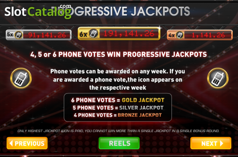 Οθόνη4. The X Factor Jackpot Κουλοχέρης 