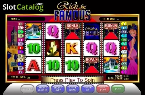 Οθόνη3. Rich and Famous Κουλοχέρης