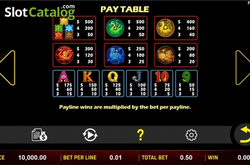 Οθόνη5. 5 Lucky Elements Κουλοχέρης 