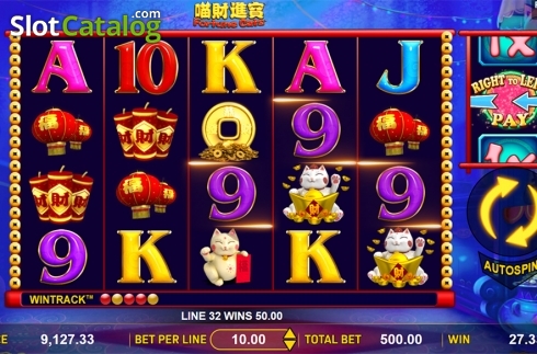 Οθόνη4. Fortune Cats Κουλοχέρης