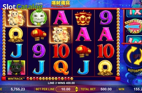 Οθόνη5. Fortune Cats Κουλοχέρης