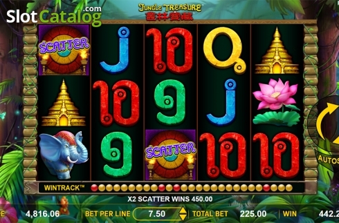 Οθόνη5. Jungle Treasure (Aspect Gaming) Κουλοχέρης