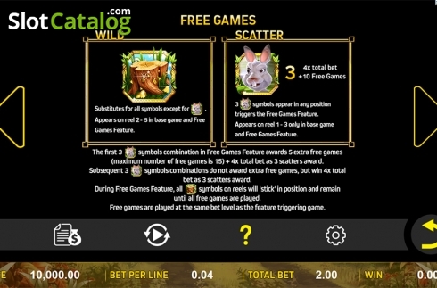 Οθόνη7. Rabbit Rampage Κουλοχέρης 