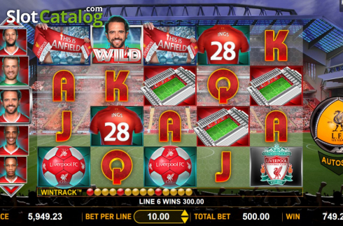Οθόνη5. Liverpool Football Club Slots Κουλοχέρης