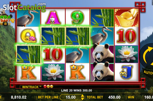 Οθόνη3. Panda Payday Κουλοχέρης 