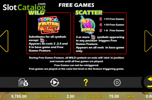 Οθόνη8. Tropical Fruitsie Slots Κουλοχέρης