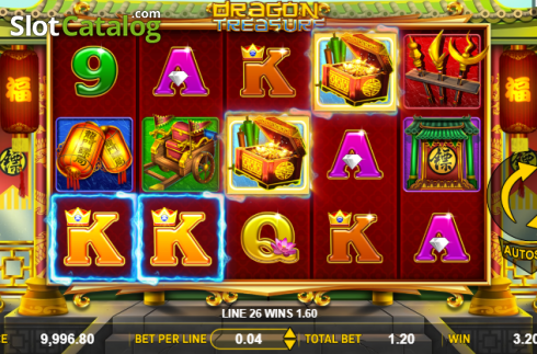 Οθόνη3. Dragon Treasure (Aspect Gaming) Κουλοχέρης