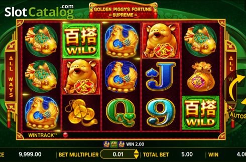 Οθόνη3. Golden Piggys Fortune Supreme Κουλοχέρης 